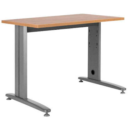 Artikelbild für rocada METAL Schreibtisch eiche rechteckig, T-Fuß-Gestell grau 120,0 cm, Artikelnummer 117949