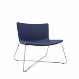 Artikelbild 1 für fm Sessel LODUS dunkelblau chrom Stoff 86,0 x 72,0 x 80,0 cm, 1 St., Artikelnummer 448539