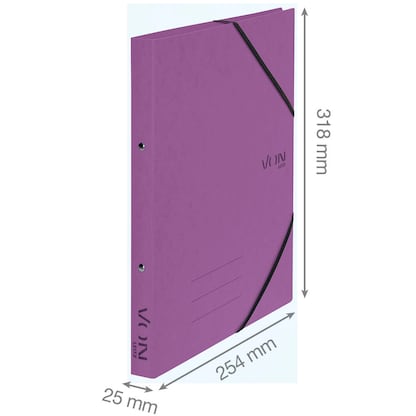 Artikelbild 5 für VON LEITZ Ringbuch 2-Ringe violett 2,5 cm DIN A4, 1 St., Artikelnummer 669779
