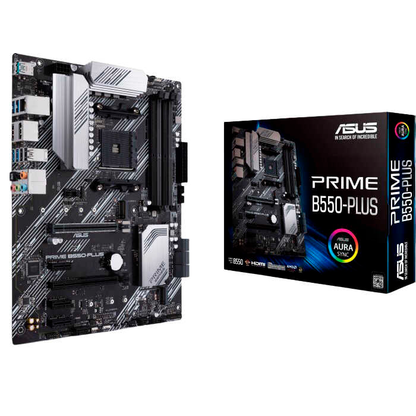 Artikelbild für ASUS PRIME B550-PLUS Mainboard, AM4, Micro-ATX, B550, 128 GB, Artikelnummer 686008