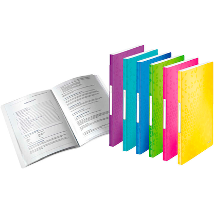 Artikelbild 5 für LEITZ WOW Sichtbuch DIN A4, 40 Hüllen eisblau-metallic, 1 St., Artikelnummer 401310