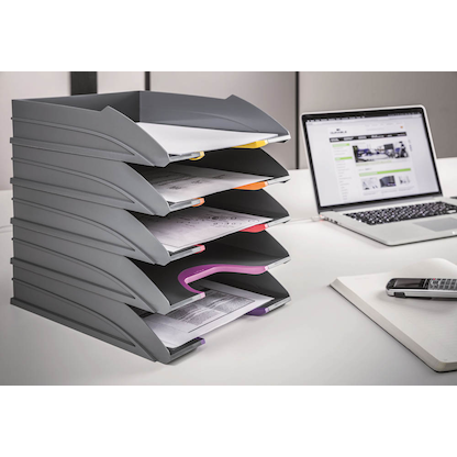 Artikelbild 2 für DURABLE Briefablagen VARICOLOR® dunkelgrau DIN A4, 5 St., Artikelnummer 163063