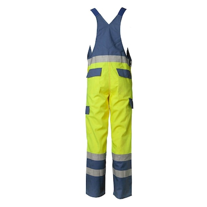 Artikelbild 3 für PLANAM® unisex Warnschutz-Latzhose MAJOR PROTECT warngelb, kornblau Größe 102, Artikelnummer 797973