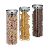 Artikelbild 1 für relaxdays Vorratsdosen 28,0 cm hoch transparent 1,8 l, 3 St., Artikelnummer 401007