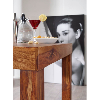 Artikelbild 6 für WOHNLING Bistrotisch quadratisch Massivholz braun 80,0 x 80,0 x 110,0 cm, 1 St., Artikelnummer 539811