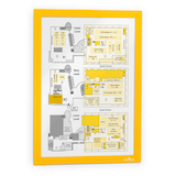 Artikelbild 1 für DURABLE Magnetrahmen DURAFRAME® MAGNETIC A4 gelb A4, 5 St., Artikelnummer 967632