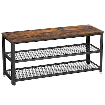 Artikelbild für VASAGLE Sitzbank LBS078B01 braun, schwarz Holz 100,0 cm, Artikelnummer 262707