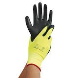 Artikelbild 1 für HYGOSTAR unisex Arbeitshandschuhe Neon Ace schwarz Größe 8, 12 Paar, Artikelnummer 652408