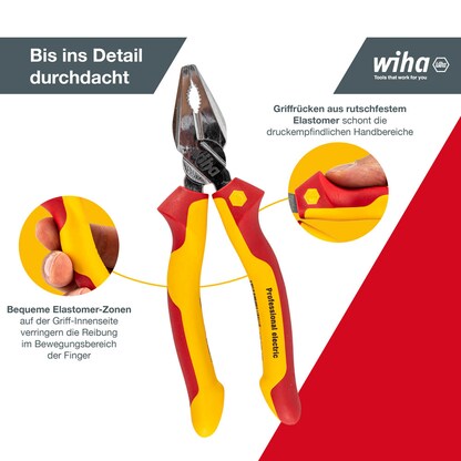 Artikelbild 4 für Wiha Zangen-Set Professional electric 26852, Länge: 35,3 cm, 3-tlg., 1 Set, Artikelnummer 716801