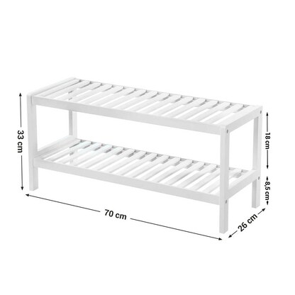 Artikelbild 2 für SONGMICS Schuhregal weiß 70,0 x 26,0 x 33,0 cm, 1 St., Artikelnummer 759619