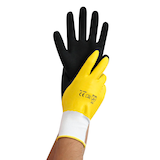 Artikelbild 1 für HYGOSTAR unisex Arbeitshandschuhe Wet Protect schwarz Größe 7, 12 Paar, Artikelnummer 652467