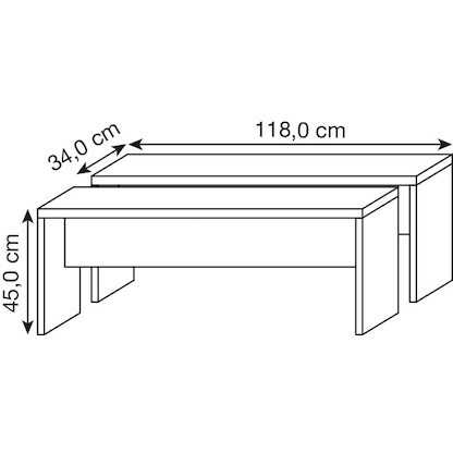 Artikelbild 3 für HAMMERBACHER Mehrzwecktisch Meeting Point weiß rechteckig, Wangen-Gestell weiß, 130,0 x 68,0 x 72,8 cm, Artikelnummer 388138