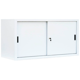 Artikelbild 1 für LÜLLMANN Schiebetürenschrank, 550137 signalweiß 1 Fachboden 160,0 x 45,0 x 75,0 cm, Artikelnummer 183117