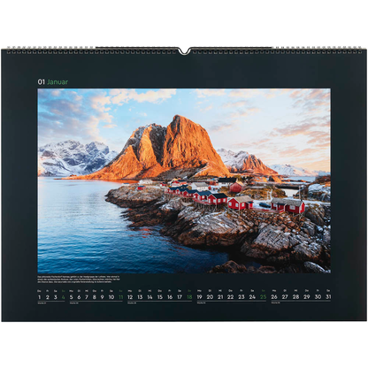 Artikelbild 3 für KUNTH Monats-Wandkalender Hurtigruten 2026, 1 St., Artikelnummer 575938