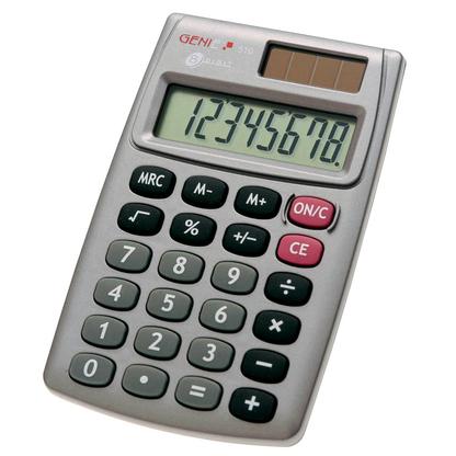 Artikelbild 2 für GENIE 510 Taschenrechner silber, Artikelnummer 500702