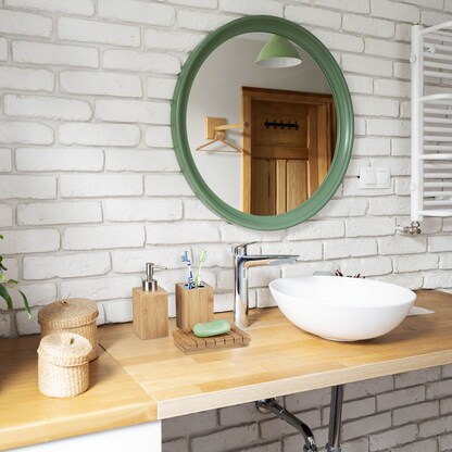 Artikelbild 2 für relaxdays Badaccessoires-Set braun, 1 Set, Artikelnummer 373144