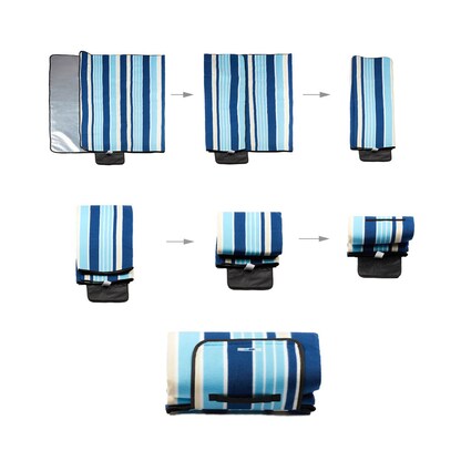 Artikelbild 9 für relaxdays Picknickdecke isoliert mehrfarbig 200,0 x 200,0 cm, 1 St., Artikelnummer 449054