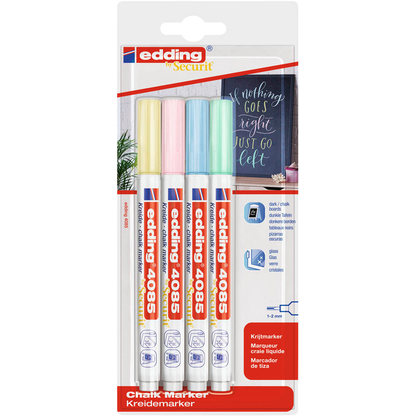 Artikelbild 2 für edding 4085 pastell Kreidemarker farbsortiert 1,0 - 2,0 mm, 1 St., Artikelnummer 495287