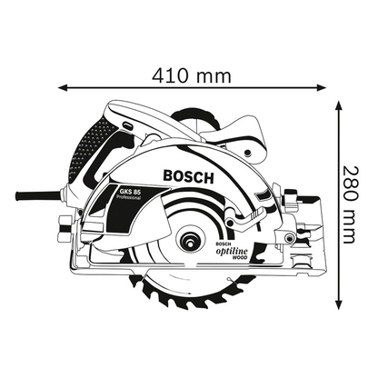 Artikelbild 2 für BOSCH Professional GKS 85 Handkreissäge 2.200 W, Artikelnummer 137996