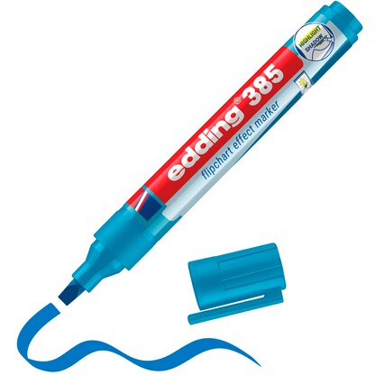 Artikelbild für edding 385 Flipchart-Marker blau 1,0 - 5,0 mm, 1 St., Artikelnummer 530507
