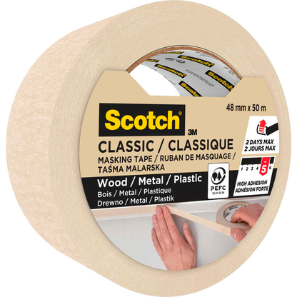 Artikelbild 2 für Scotch CLASSIC Kreppband beige 24,0 mm x 50,0 m 1 Rolle, Artikelnummer 747937