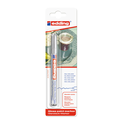 Artikelbild 2 für edding 780 Lackmarker silber 0,8 mm, 1 St., Artikelnummer 120964