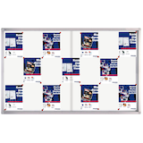 Artikelbild 1 für FRANKEN Schaukasten PRO silber 21x DIN A4 161,5 x 4,6 x 99,0 cm, 1 St., Artikelnummer 534875