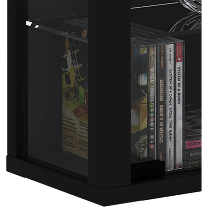 Artikelbild 2 für VCM my home Vitrosa Maxi Vitrine schwarz 8 Fachböden mit Beleuchtung, Artikelnummer 781423