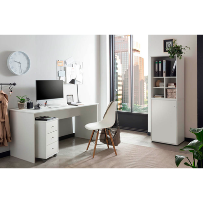 Artikelbild 10 für MÖBELPARTNER Regalschrank 400, 701775 weiß, wildeiche 151,1 cm 41,0 cm, 1 St., Artikelnummer 773992