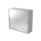 Artikelbild 1 für HAMMERBACHER Schiebetürenschrank 1753S, V1753S/5/S/BM lichtgrau, silber 2 Fachböden 120,0 x 40,0 x 110,0 cm, Artikelnummer 375968