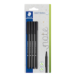Artikelbild 1 für STAEDTLER triplus® Fineliner schwarz 0,3 mm, 4 St., Artikelnummer 619696