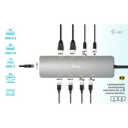 Artikelbild 5 für i-tec® Dockingstation C31NANOHDM2D100, Artikelnummer 662847