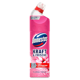 Artikelbild 1 für Domestos KRAFT & FRISCHE GEL WC-Reiniger FLORAL FRESH, 0,75 l, Artikelnummer 483129