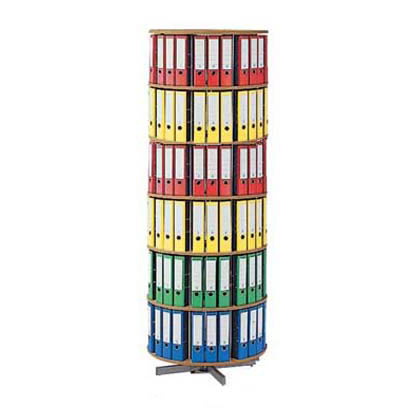 Artikelbild 2 für reef Ordnerdrehsäule buche bis zu 144 Ordner, Komplett drehbar, H: 228,0 cm, Artikelnummer 753095