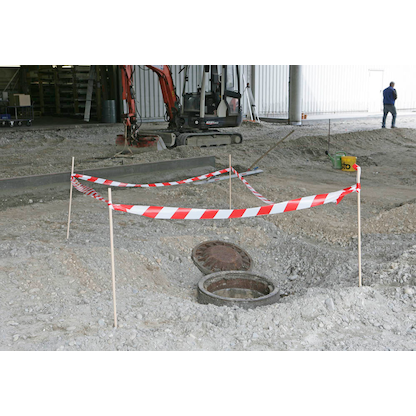 Artikelbild 4 für tesa Absperrband Signal rot, weiß 80,0 mm x 100,0 m, Artikelnummer 795393