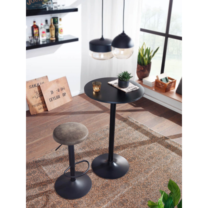 Artikelbild 5 für WOHNLING Stehtisch rund MDF-Platte schwarz 60,0 x 60,0 x 100,0 cm, 1 St., Artikelnummer 438764