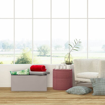 Artikelbild 3 für relaxdays Sitztruhe 10031586_111 grau Holz 76,5 cm, Artikelnummer 521144