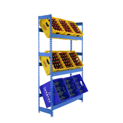 Artikelbild für Simonrack Getränkekistenregal SIMONBOTTLE 3 8435104962466 blau 100,0 x 30,0 x 180,0 cm, Artikelnummer 980547