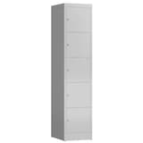 Artikelbild 1 für ClassiX Schließfachschrank lichtgrau X-523510, 5 Schließfächer 41,5 x 50,0 x 180,0 cm, Artikelnummer 189526