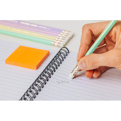 Artikelbild 6 für BIC EVOLUTION PASTEL Bleistifte HB rosa, lila, grün, gelb mit Radierer, 10 St., Artikelnummer 385148