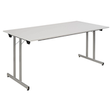 Artikelbild 1 für SODEMATUB Mehrzwecktisch lichtgrau rechteckig, Vierkantrohr silber, 120,0 x 80,0 x 74,0 cm, Artikelnummer 194316