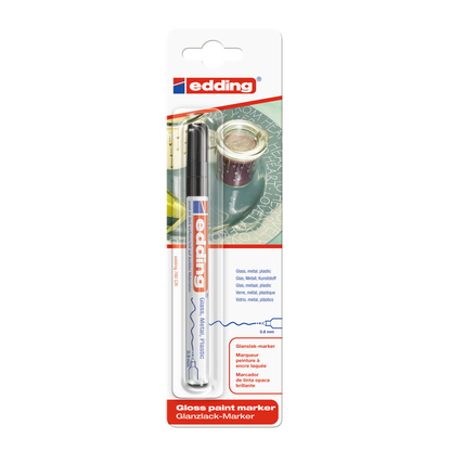 Artikelbild 2 für edding 780 Lackmarker schwarz 0,8 mm, 1 St., Artikelnummer 120972