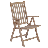 Artikelbild 1 für Garden Pleasure Gartenstuhl mit Armlehnen Solo natur, 1 St., Artikelnummer 128847