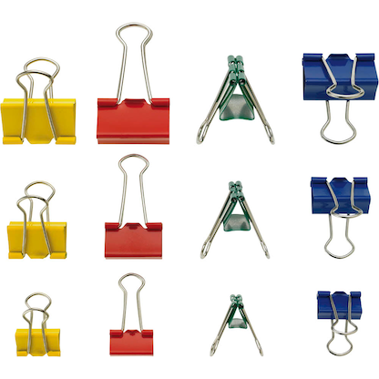 Artikelbild für WESTCOTT Foldbackklammern farbsortiert, 12 St., Artikelnummer 363214