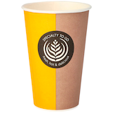 Artikelbild 1 für STARPAK Einweg-Kaffeebecher braun 0,3 l, 50 St., Artikelnummer 693168