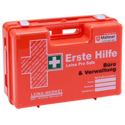 Artikelbild für LEINA-WERKE Erste-Hilfe-Koffer Pro Safe Büro & Verwaltung DIN 13157 + Erweiterung orange, Artikelnummer 565844