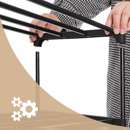 Artikelbild 9 für SONGMICS Schuhregal schwarz 45,0 x 30,0 x 106,0 cm, 1 St., Artikelnummer 438568