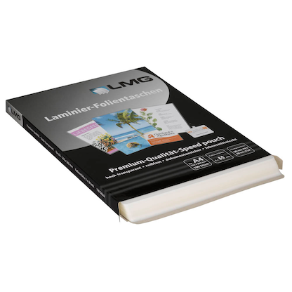 Artikelbild 2 für AKTION: LMG Laminierfolien glänzend für A4 80 micron, 100 St., Artikelnummer 256602