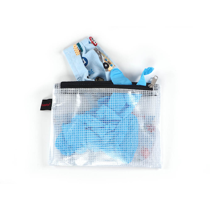 Artikelbild 2 für FolderSys Reißverschlussbeutel DIN A6 transparent/schwarz 0,15 mm, 1 St., Artikelnummer 357392