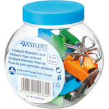 Artikelbild 1 für WESTCOTT Foldbackklammern farbsortiert 1,9 cm, 25 St., Artikelnummer 363222